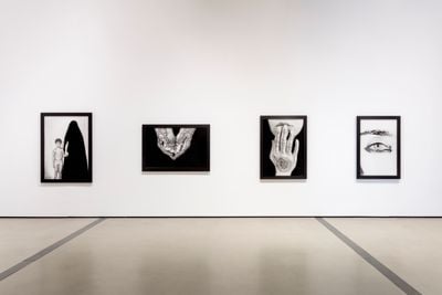 Exhibition view: Shirin Neshat, I Will Greet the Sun Again, The Broad, Los Angeles (19 October–16 February 2020). Courtesy The Broad. Photo: Joshua White/JWPictures.com.