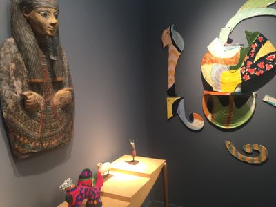 Exhibition view: Egyptomania at Salon 94 and Antiquarium Ltd., Frieze Masters, London (5–8 October 2017).