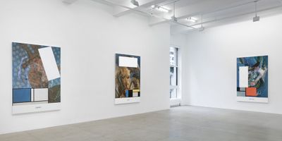 Exhibition view: John Baldessari, All Z's (Picabia/Mondrian), Marian Goodman Gallery, New York (4 May–22 June 2018).