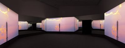 Exhibition view: Doug Aitken: New Era, 303 Gallery, New York (13 April–25 May 2018).