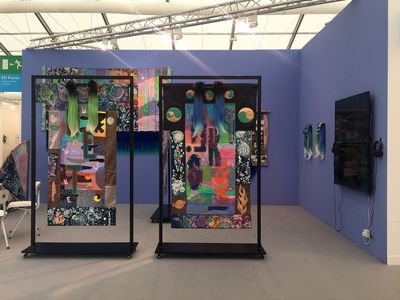 Works by Zadie Xa on view at Union Pacific, Frieze London (4–7 October 2018). Courtesy Union Pacific.