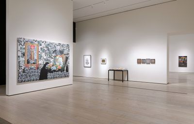 Exhibition view: In the Fields of Empty Days: The Intersection of Past and Present in Iranian Art, Los Angeles County Museum of Art (6 May–9 September 2018). © Siamak Filizadeh. Photo: © Museum Associates/LACMA.
