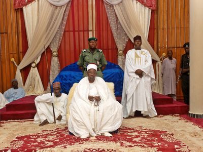 George Osodi, Nigerian Monarchs (HRH Shehu of Borno Empire Abubakar Umar Garbai El Kanemi) (2016). Courtesy the artist.