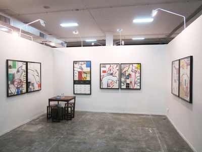 Works by Arnaldo de Melo on view at Sé Galeria, Repertoire sector, SP-Arte, São Paulo (11–15 April 2018).