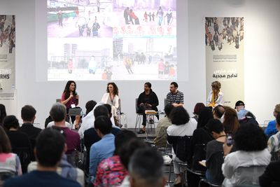 Sally Mizrachi, Sharmini Pereira, Abir Saksouk, Alper Turan, 'This is not a programme'. Panel discussion. Part of March Meeting 2018: Active Forms, Sharjah (17–19 March 2018).