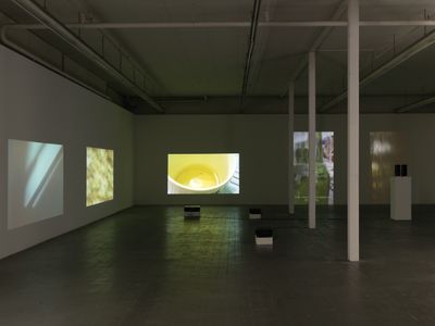 Itziar Okariz, Video Notes (2017). Exhibition view: Kunsthaus Baselland, Basel (31 March–16 July 2017).