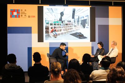 Artist Talk: Oscar Murillo, Ideas program, Taipei Dangdai, Nangang Exhibition Center (17–19 January 2020). Courtesy Taipei Dangdai.