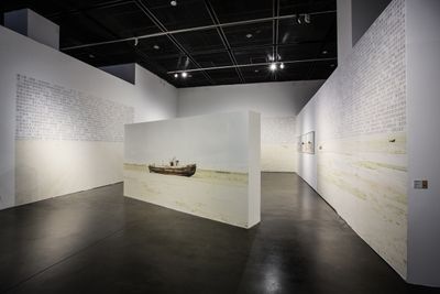 Francesco Jodice, Aral Citytellers (2010). Exhibiton view: Starting from the Desert: Ecologies on the Edge, 2nd Yinchuan Biennale, MOCA Yinchuan (9 June–30 September 2018). Courtesy MOCA Yinchuan.