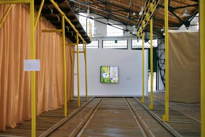 Jura Shust, Neophyte II (2019). Ultra HD video. 12 min 3 sec. Exhibition view: How To Be Together, 4th Art Encounters Biennial, Timișoara (1 October–7 November 2021).
