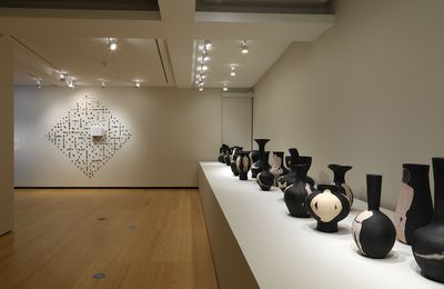 Reza Aramesh, Study of the Vase as Fragmented Bodies (2021). Terracotta and white clay. Exhibition view: We Do Not Dream Alone, Asia Society Museum, New York (27 October 2020–27 June 2021).
