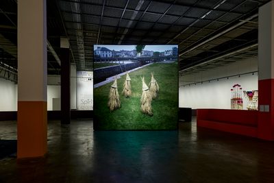 John Gerrard, Corn Work (Corrib) (2020). Exhibition view: Minds Rising, Spirits Tuning, 13th Gwangju Biennale, Gwangju (1 April–9 May 2021).