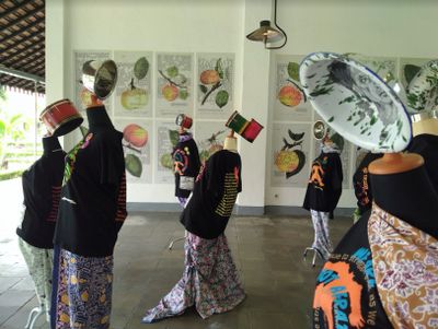 Inez Doujak, 'Landraub' ('Land Grabbing', 2014–ongoing). Exhibition view: Jakarta Biennale 2021: ESOK, National Museum, Jakarta (21 November 2021–21 January 2022).