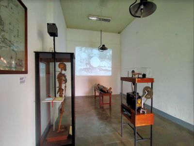 Rizki Lazuardi, Mencitra Bara Mewarta Wabah (Not a Light Touch) (2020–2021). Exhibition view: Jakarta Biennale 2021: ESOK, The National Awakening Museum, Jakarta (21 November 2021–21 January 2022).