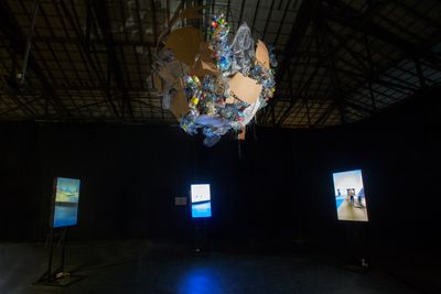 Exhibition view: Pendopo Ajiyasa, Biennale Jogja XVI – Equator #6 2021 – Indonesia with Oceania, Jogja National Museum, Yogyakarta (6 October–14 November 2021).
