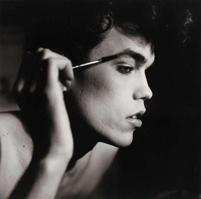 Peter Hujar, David Brintzenhofe Applying Makeup (1982). © 1987 The Peter Hujar Archive LLC.