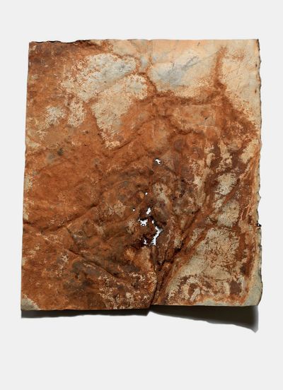 Nicole Foreshew, Wunan (2019). Found oxidised iron fragment. 77 x 90 cm.