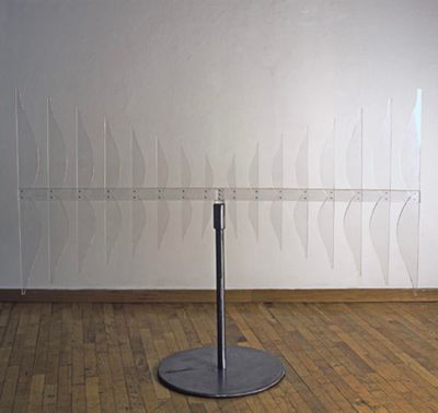 Carla Accardi, Scultura trasparente (2002). Perspex and metal. 123 x 162 x 50 cm.