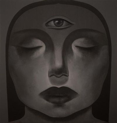 Safwan Dahoul, Dream 186 (2021). Acrylic on canvas. 210 x 200 cm.