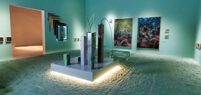 Exhibition view: Sculpture by Hashel Al Lamki on view in Beyond Emerging Artists, Abu Dhabi Art (17–21 November 2021).