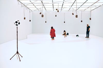 Exhibition view: A Slightly Curving Place, Haus der Kulturen der Welt, Berlin (23 July–20 September 2020).