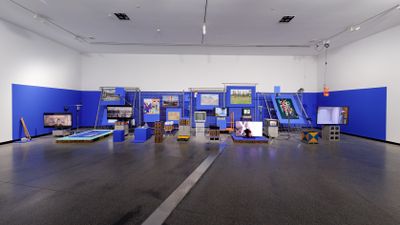 Sibling Architecture, Project Space: The Hoarding (2021). Exhibition view: Who's Afraid of Public Space?, Australian Centre for Contemporary Art, Melbourne (4 December 2021–20 March 2022). Photo: Andrew Curtis.