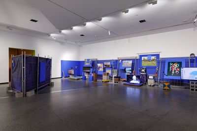 Sibling Architecture, Project Space: The Hoarding (2021). Exhibition view: Who's Afraid of Public Space?, Australian Centre for Contemporary Art, Melbourne (4 December 2021–20 March 2022). Photo: Andrew Curtis.