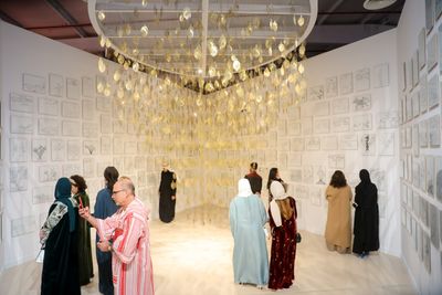Manal Al Dowayan, Tree of Guardians (2014). Exhibition view: Feeling the Stones, Diriyah Biennale, Riyadh (11 December 2021–11 March 2022).
