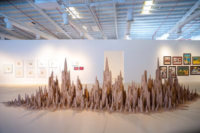 Zahra Al Ghamdi, Birth of a Place (2021). Exhibition view: Feeling the Stones, Diriyah Biennale, Riyadh (11 December 2021–11 March 2022).