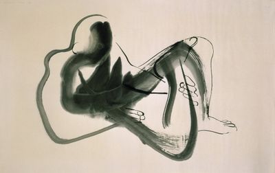 Isamu Noguchi, Peking Brush Drawing (1930). Ink on paper, 89.2 x 146.1 cm. Photograph by Kevin Noble The Noguchi Museum Archives, 01213 ©INFGM / ARS - DACS.