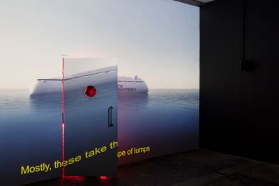 Will Benedict & Steffen Jørgensen, The Restaurant Season 2 (2021). Exhibition view: Bienniale de L'Image en Mouvement 2021, Centre d'Art Contemporain Genève (12 November 2021–30 January 2022).