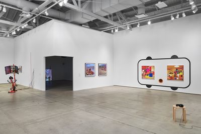 Left to right: Sondra Perry, E. Jane, Judy Chicago, Ad Minoliti. Exhibition view: The Condition of Being Addressable, Institute of Contemporary Art, Los Angeles (18 June–4 September 2022).