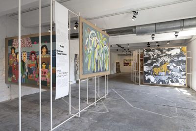 Exhibition view: The Question of Funding hosts Eltiqa, WH22, documenta fifteen, Kassel (18 June–25 September 2022).