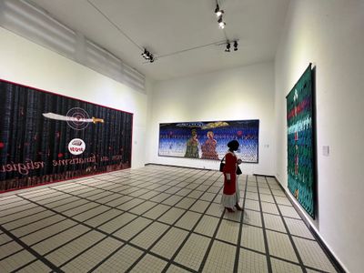 Exhibition view: Abdoulaye Konaté, Dakar Biennale 2022 (19 May–21 June 2022).
