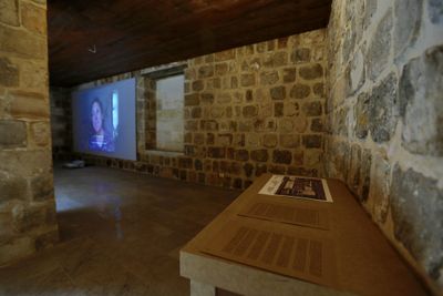 Ritu Sarin and Tenzing Sonam, Drapchi Elegy (2017). Single-channel video, sound, colour. 16 min, 44 sec. Exhibition view: 5th Mardin Biennial, The Promise of Grass, International Design Foundation Gallery, Mardin (20 May–20 June 2022).