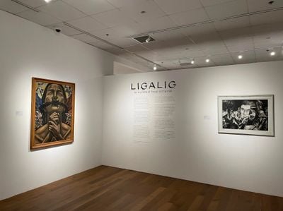 Exhibition view: Ligalig: Art in a Time of Threat and Turmoil, Ateneo Art Gallery, Manila (14 August 2021–29 May 2022).