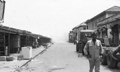 After the destruction of Makola Market, Accra, 1979.