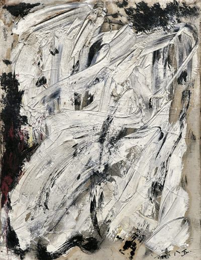 Ma Kelu, White (1985). Oil on canvas. 100 x 75 cm.