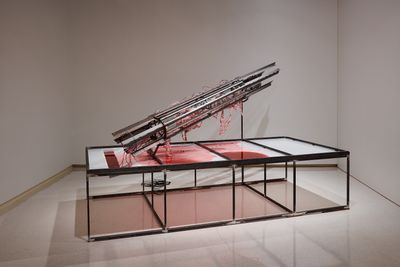 Mire Lee, Untitled (My Pittsburgh Sculpture) (2022). Exhibition view: Is it morning for you yet?, 58th Carnegie International, Pittsburgh (24 September 2022–2 April 2023).