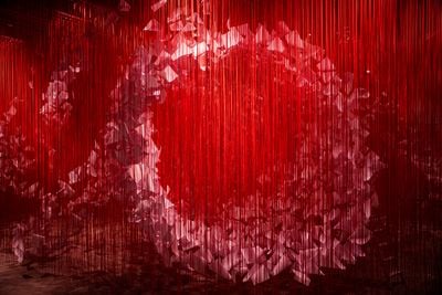Chiharu Shiota, The Eye of the Storm (2022). Exhibition view: CHAOS : CALM, 2022 Bangkok Art Biennale (22 October 2022–23 February 2023).