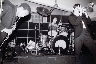 The band Gray performing at Hurrah (1979). © Nicholas Taylor. Photo: Nicholas Taylor.