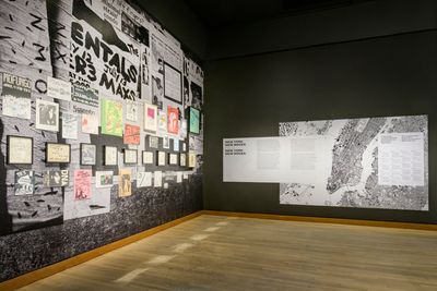 Exhibition view: Jean-Michel Basquiat, Seeing Loud: Basquiat and Music, Montreal Museum of Fine Arts (15 October 2022–19 February 2023).