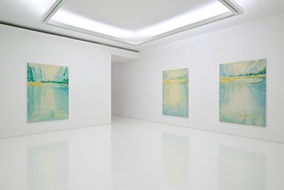 Exhibition view: Naofumi Maruyama, Kicking the Water, ShugoArts, Tokyo (24 September–5 November 2022).