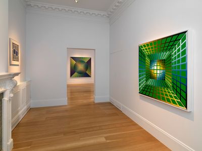 Exhibition view: Victor Vasarely, Einstein in the Sky with Diamonds, Mazzoleni, London (12 October–16 December 2022).