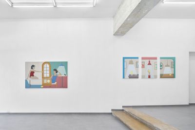 Exhibition view: Sofia Pashaei, Meaning in the off hours, Ballon Rouge, Brussels (8 September–23 October 2022).