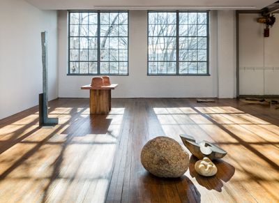 Exhibition view, Self-Interned, 1942: Noguchi in Poston War Relocation Center, on view through January 7, 2018, at The Noguchi Museum. Photo: Nicholas Knight/©The Isamu Noguchi Foundation and Garden Museum, NY/Artists Rights Society (ARS).