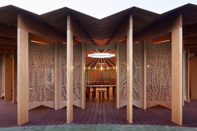Serpentine Pavilion 2023 designed by Lina Ghotmeh.