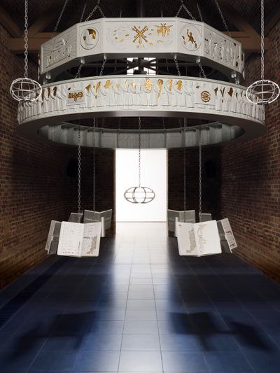 Exhibition view: Holly Herndon and Mat Dryhurst, The Call, Serpentine, London (4 October 2024–2 February 2025).