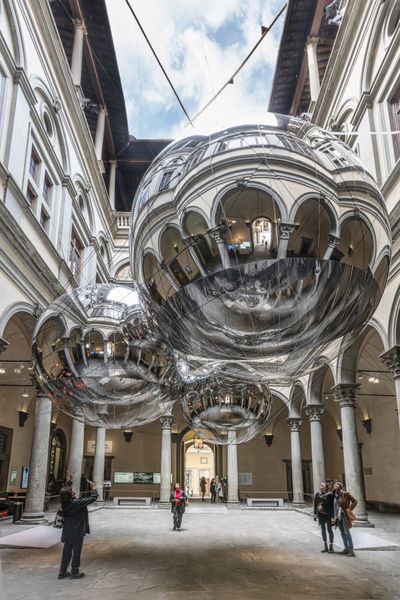 Exhibition view: Tomás Saraceno, Aria, Fondazione Palazzo Strozzi, Florence (22 February–1 November 2020).