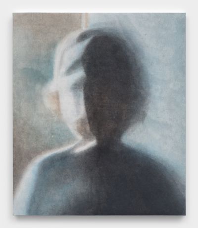 Yooyun Yang, A Child (2022). Acrylic on jangji paper. 53 x 45 cm.