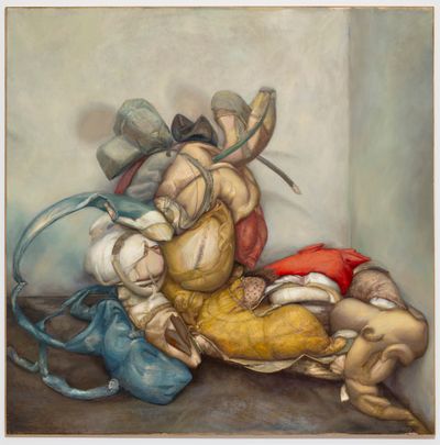 Cesar Santos, Creepy-Crawly (2024). Oil on linen. 200 x 200 cm.